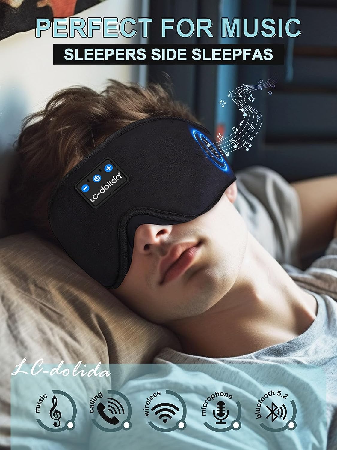 Deep Sleep Bluetooth Sleep Mask - ZComfort